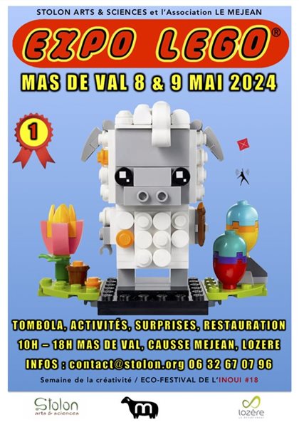 Affiche expo lego lozere 2024